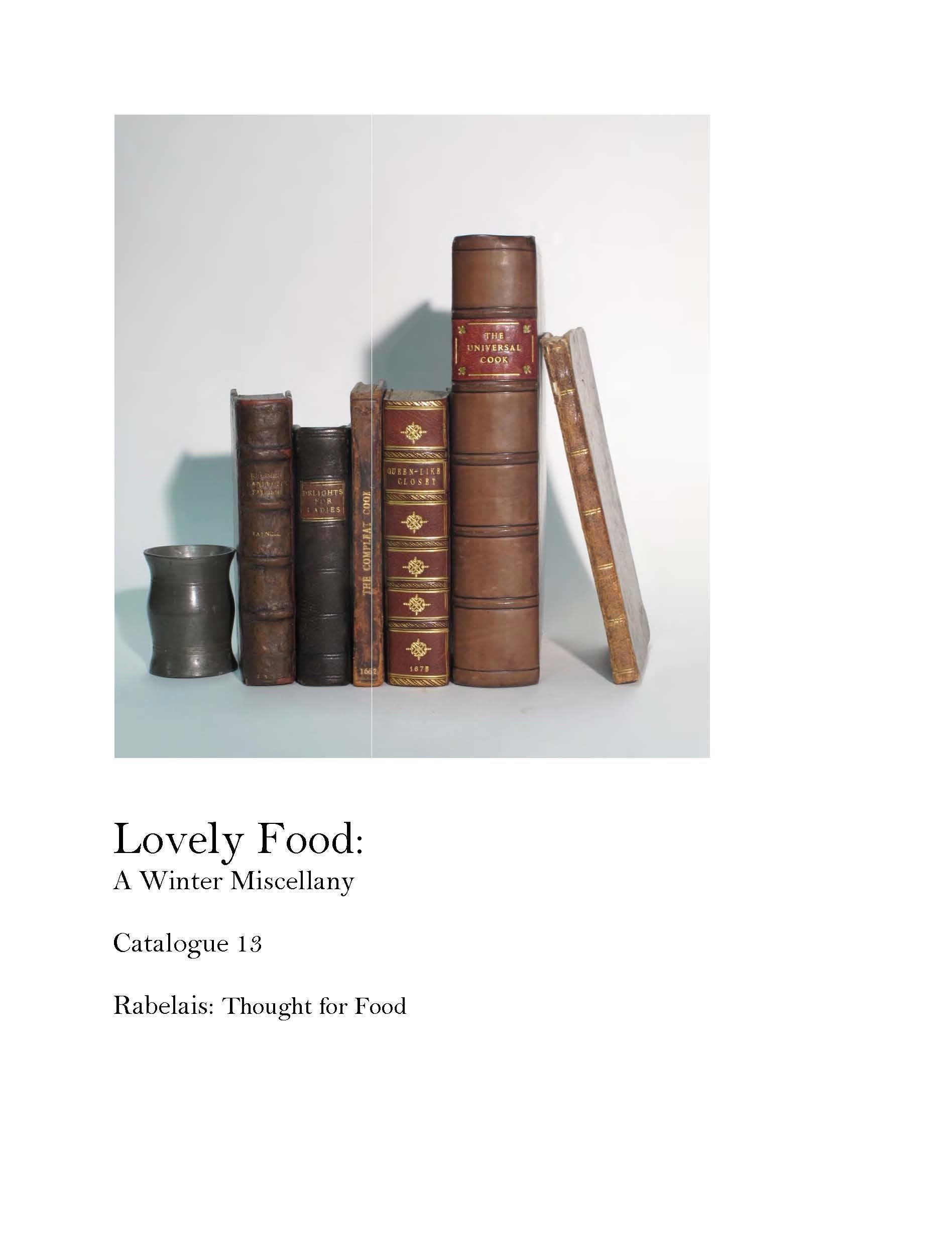 Catalogue 13 'Lovely Food'