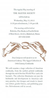 Baxter Society Talk