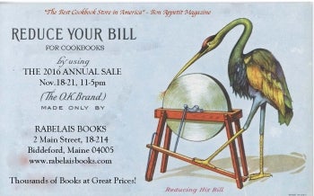 Rabelais' 2016 Annual Sale!