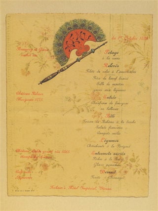 Austro-Hungarian Menu Collection.