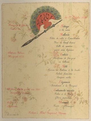 Austro-Hungarian Menu Collection.