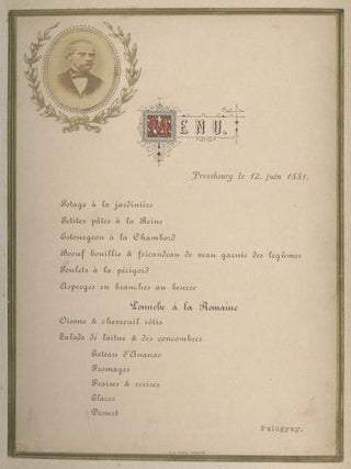 Austro-Hungarian Menu Collection.