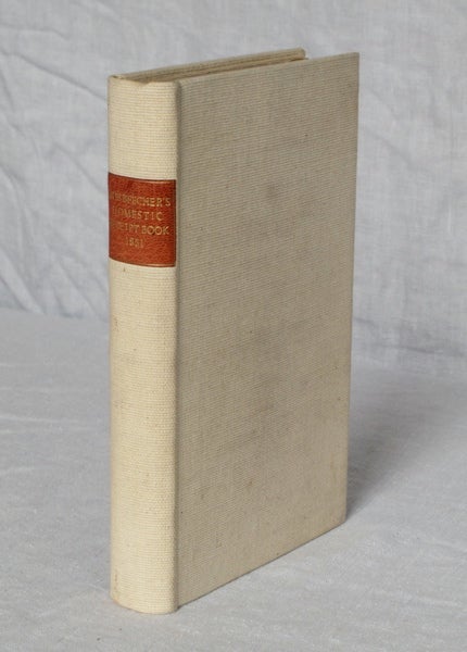 Item #2588 Miss Beecher's Domestic Receipt-Book; Designed as a Supplement to the Treatise on Domestic Economy. Third edition. Miss Beecher, Catherine Esther.