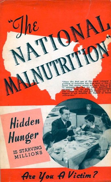 Item #3108 The National Malnutrition. D. T. Quigley