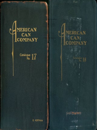 Tin Can Company trade catalogues, featuring nine American Can Company volumes and one Erie Can Company.