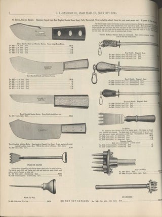 Catalog No. 23: Butchers' Cooling Rooms, Refrigerators, and Butchers' Supplies.