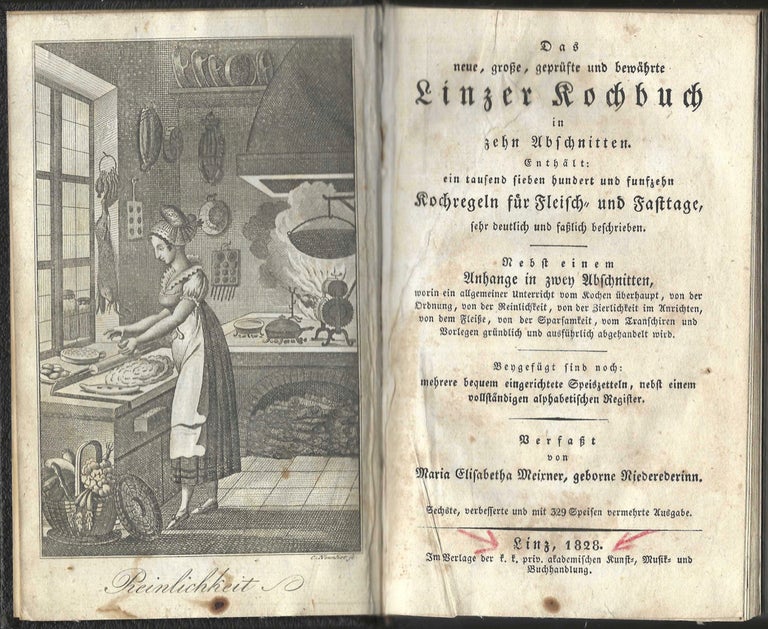 Item #3362 Das neue, große, geprüfte und bewährte Linzer Kochbuch: in zehn Abschnitten,...
