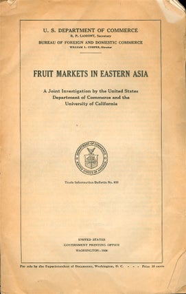 Fruit Markets in Eastern Asia.