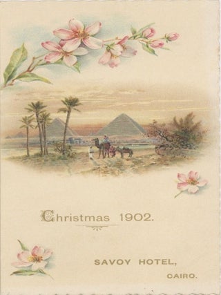 A collection of late 19th and early 20th century Egyptian Menus.