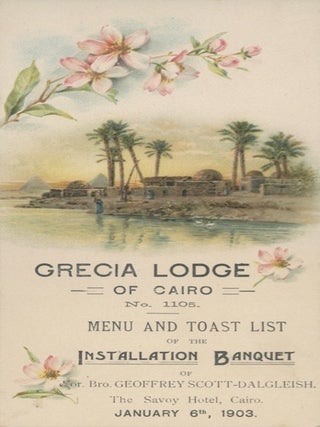 A collection of late 19th and early 20th century Egyptian Menus.