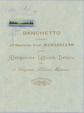 A collection of late 19th and early 20th century Egyptian Menus.