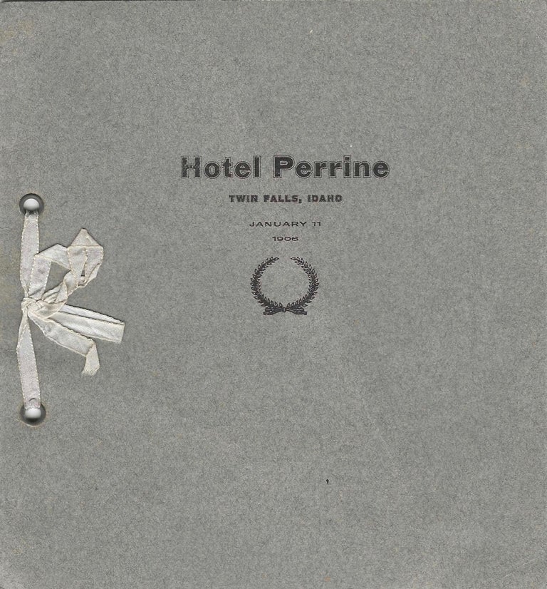Item #4765 Hotel Perrine Menu. Menu - Idaho