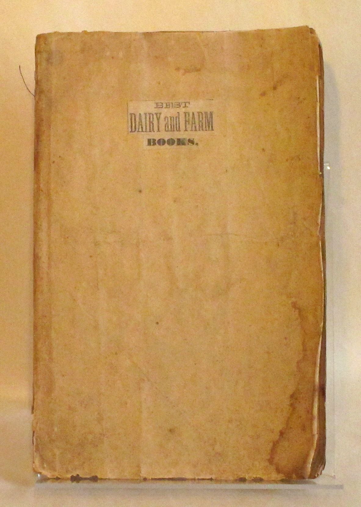Item #4839 Best Dairy and Farm Books. Scrapbook - Nineteenth Century Dairy Scrapbook.