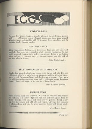 The Junior League Recipe Book. [Compiled by Members of the Junior League of Los Angeles; Selection of Recipes by Charlotte Moody.]