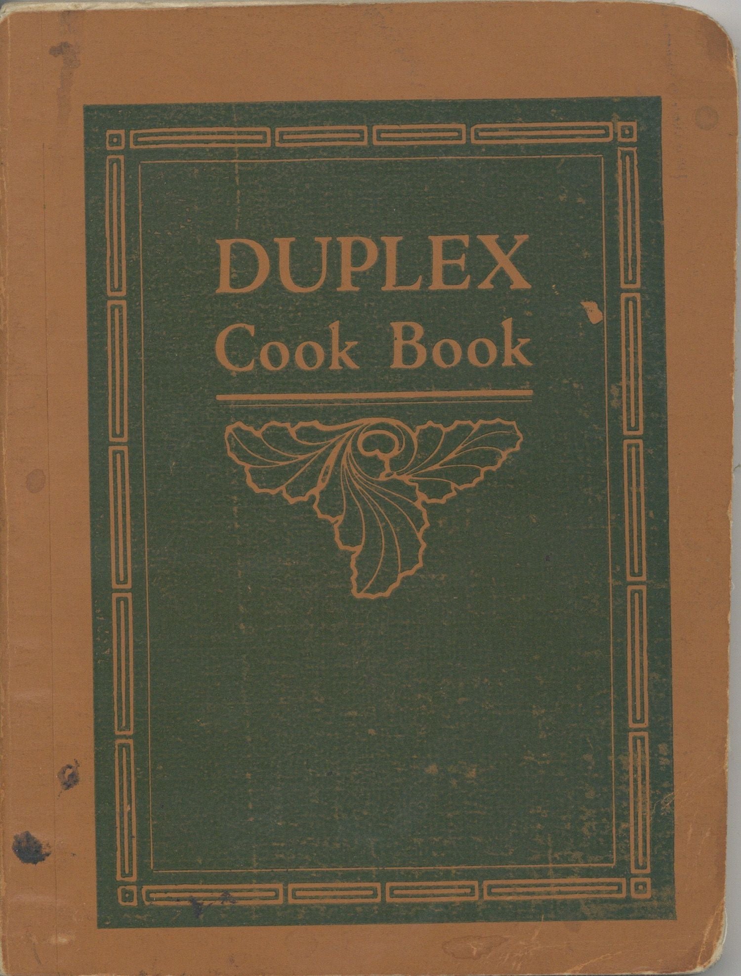 Item #4979 The Duplex Cook Book. Containing full instructions for cooking with the Duplex Fireless Stove. Durham Manufacturing Co., Ind Muncie.