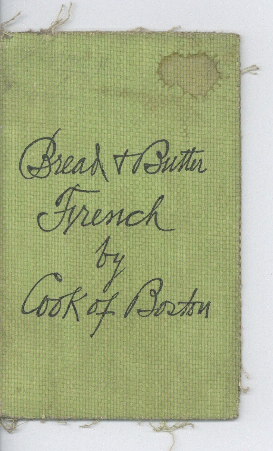 Item #5037 Bread & Butter French. C. S. Cook.