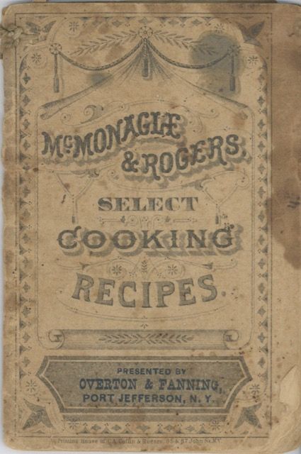 Item #5151 McMonagle & Rogers Select Cooking Recipes. McMonagle, Rogers