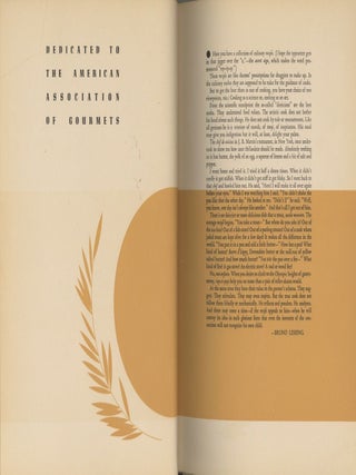 Famous Recipes By Famous People. Compiled and edited by Herbert Cerwin. Illustrated by Sinclair Ross.