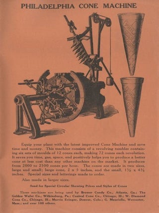 Ice Cream Manufacturers' Equipment : Catalogue 31. Our specialties: confectioners' and bakers' equipment.