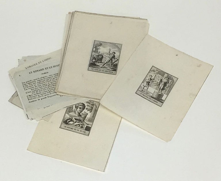 Item #6446 [Suite of Sixteen Chocolate Box Trade Cards with accompanying engraved plates]. Trade...