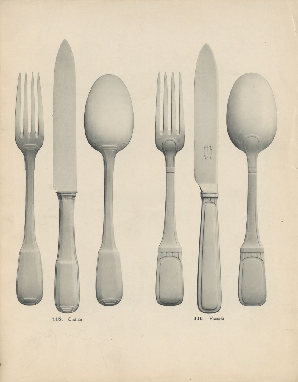 Item #6596 Couverts Orfèvrerie : style moderne. No. 6. Trade catalogue – Tableware, Boulenger.