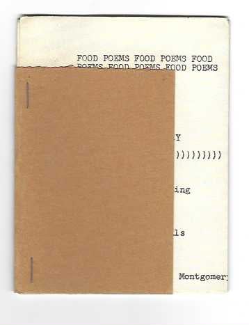 Item #6865 Food Poems. John Montgomery.