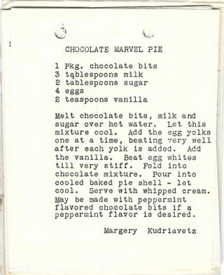 [Food is Fun.] Favorite Recipes from Friends and Members of the First Congregational Church, Marion Massachusetts.