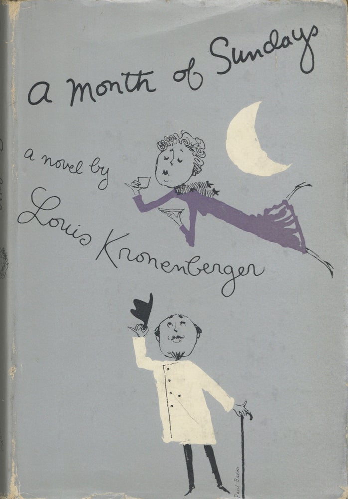 Item #7415 A Month of Sundays. A Novel. Louis Kronenberger