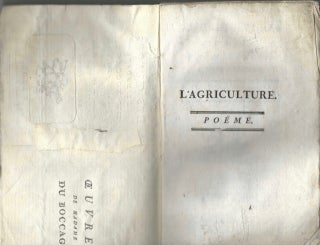 L'Agriculture: Poëme. Seconde édition.