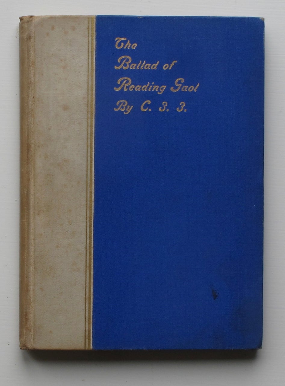 Item #7426 The Ballad of Reading Gaol. Oscar Wilde, C.3.3, pseudonym.