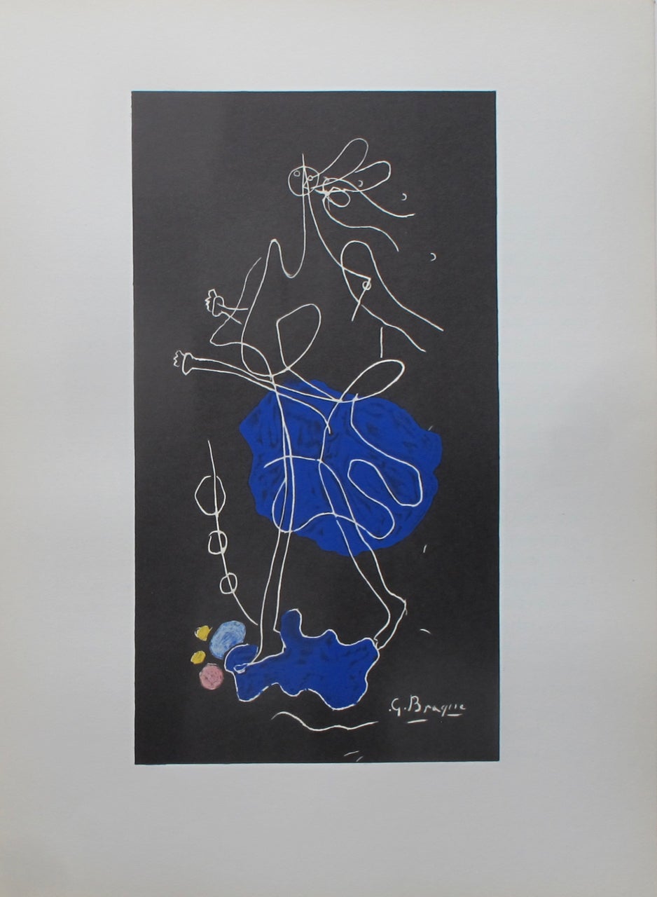 Item #7427 Hommage à Georges Braque. DERRIERE LE MIROIR N° 144-145-146. Georges Braque, Miró Picasso.