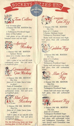 Old Mr. Boston Says "Here's How" with 24 Famous Recipes. [Old Mr. Boston Bartender's Guide].