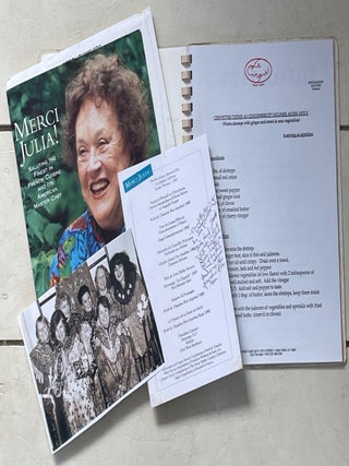 Correspondence from Julia Child to Beverly Jackson, with photographs and other materials.