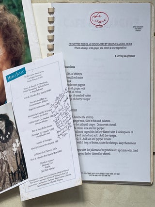 Correspondence from Julia Child to Beverly Jackson, with photographs and other materials.