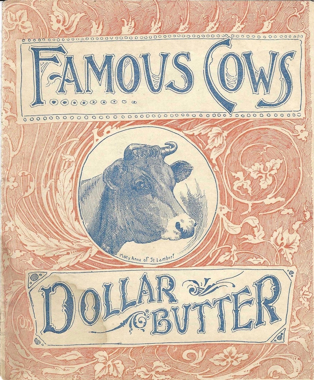 Item #7816 Famous Cows Dollar Butter. Butter Color.