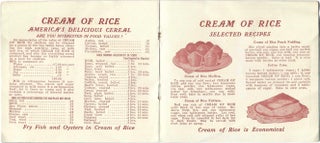 Cream of Rice."America's delicious Cereal" Selected recipes for the Lady of the house. [title from cover].