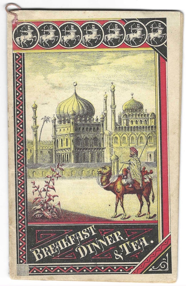 Item #8067 The Centaur Company's Receipt Book: Breakfast, Dinner & Tea [cover title]. Almanac...