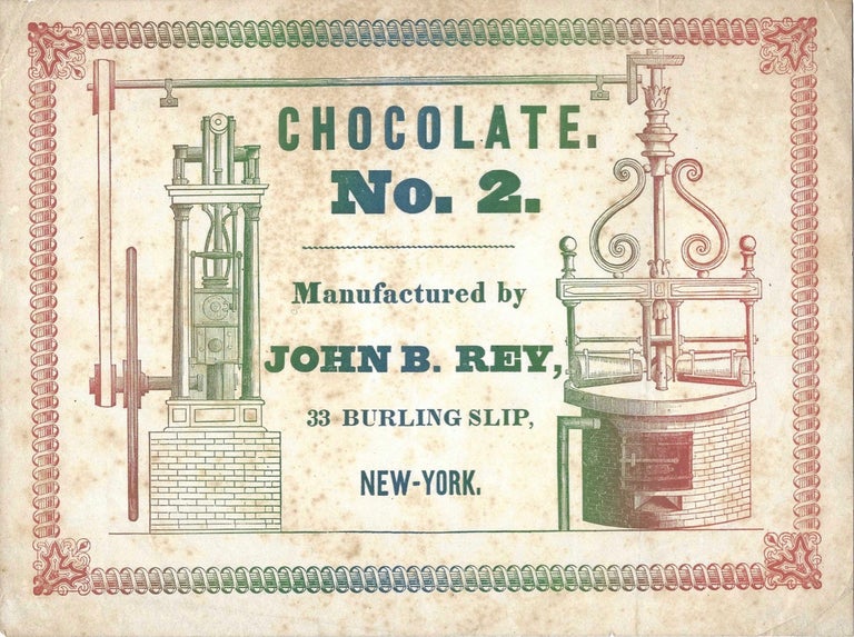 Item #8144 Chocolate, No. 2. Manufactured by John B. Rey, 33 Burling Slip, New York. Color...