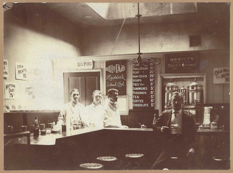Item #8244 [Vernacular photograph – Cafe or diner interior]. Anonymous