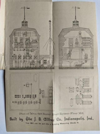 Manufacturers of Flour Mills, Automatic Engines, and General Flour Mill Machinery. Indianapolis, Ind. Mill Builders and General Mill Furnishers.