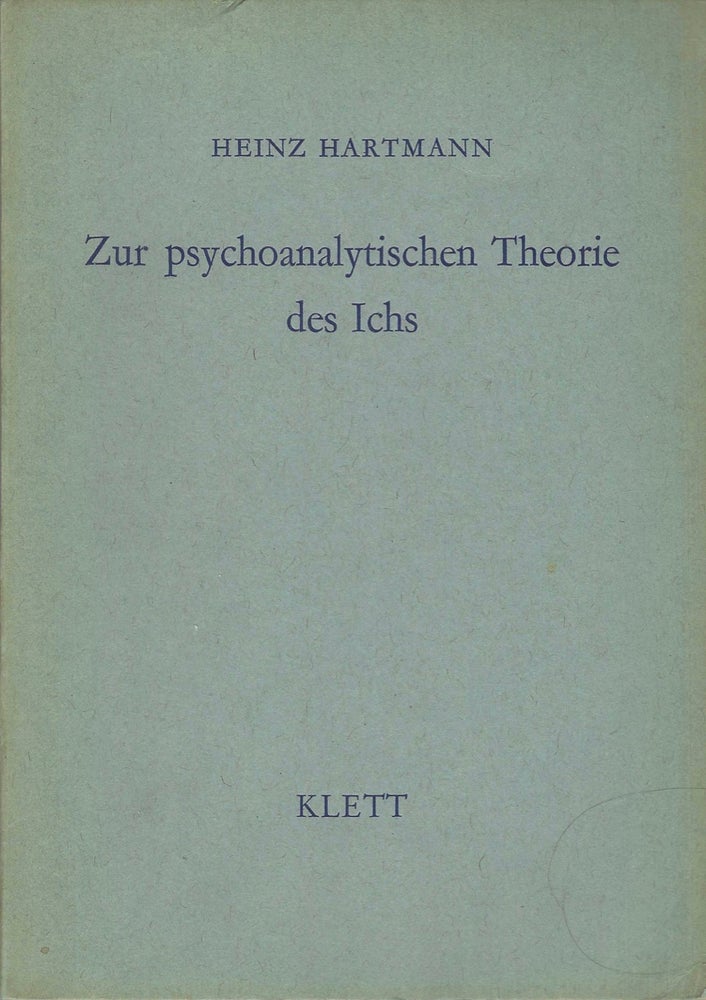 Item #8574 Zur psychoanalytischen Theorie des Ichs - Sonderheft der `Psyche `zum 70. Geburtstag...