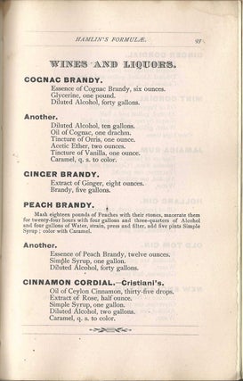 Hamlin's Formulae, or Every druggist his own perfumer. Comprising a collection of valuable formulas for the manufacture of perfumery, flavoring extracts, essences, lily whites, face washes, hair tonics, tonic elixirs, toilet waters, colognes and many other valuable recipes.