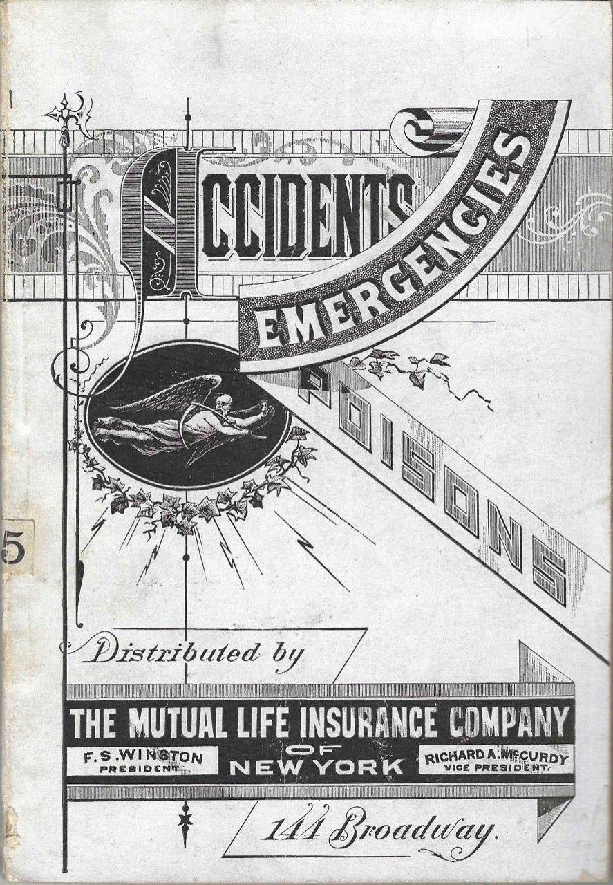 Item #8774 Plain Directions for Accidents, Emergencies, and Poisons : keep this where you can readily find it... Enlarged edition. One hundred twentieth thousand. Alexis Paul Turner, a Fellow of the College of Physicians of Philadelphia, physician to several of the charitable institutions of the same city.