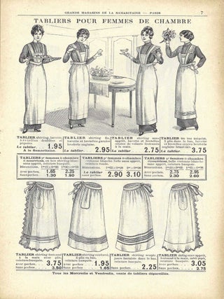 Grand Magasins de la Samaritaine – Tabliers Confectionnés Pour Dames et Hommes.