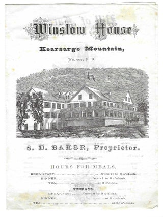 Thirty-one Menus from the Grand Hotels of New Hampshire's Atlantic Shore and White Mountains.