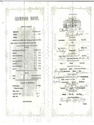 Thirty-one Menus from the Grand Hotels of New Hampshire's Atlantic Shore and White Mountains.