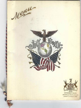 Thirty-one Menus from the Grand Hotels of New Hampshire's Atlantic Shore and White Mountains.
