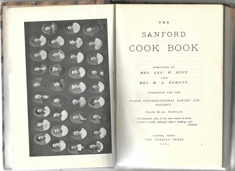 Item #9044 The Sanford Cook Book. Compiled by... Committee for the North Congregational Ladies'...
