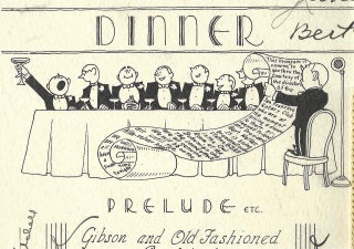 Dinner Menu, June 28, 1937.