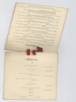 Collection of menus from Chicago's grand hotel.